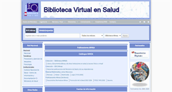 Desktop Screenshot of bvs.minsa.gob.pe